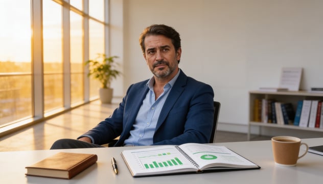 Finanzdienstleister Schreibtisch