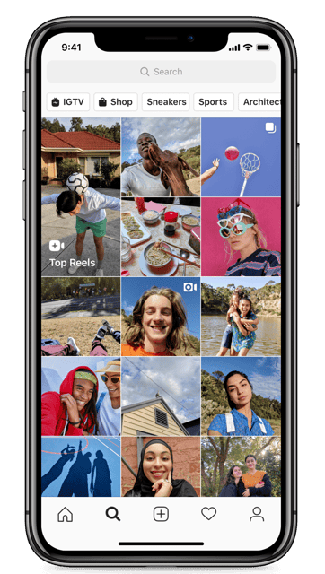 Top Reels Seite Instagram
