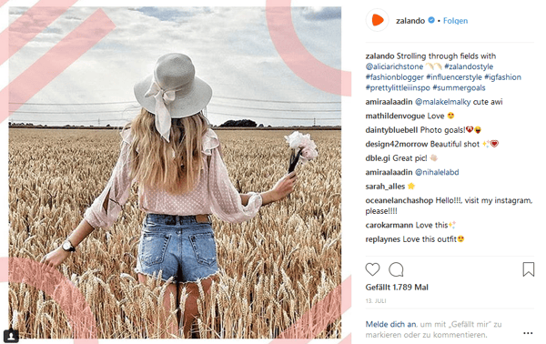 Instagram Zalando Fashion Marketing