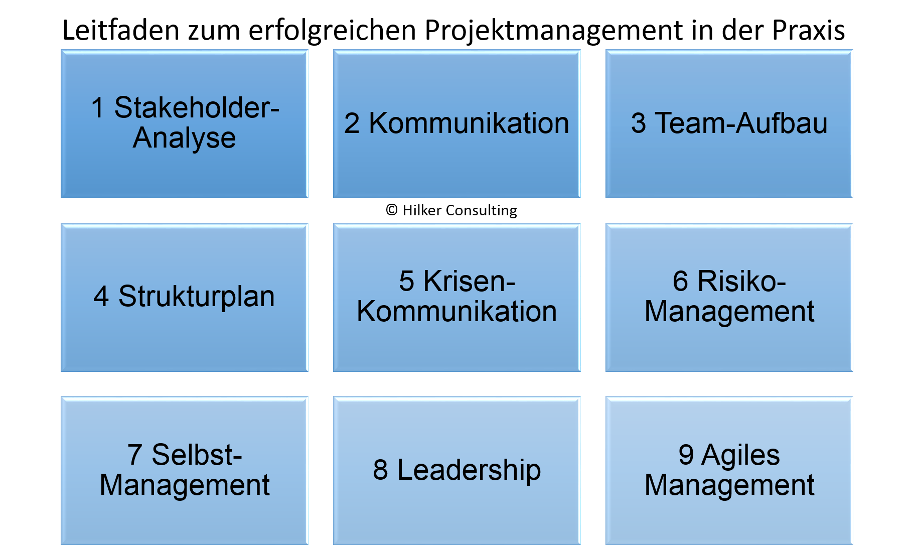 Leitfaden zum Projektmanagement von Claudia Hilker