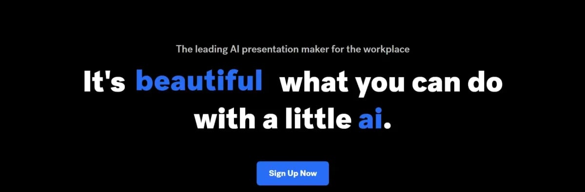 Screenshot of beautiful ai website interface