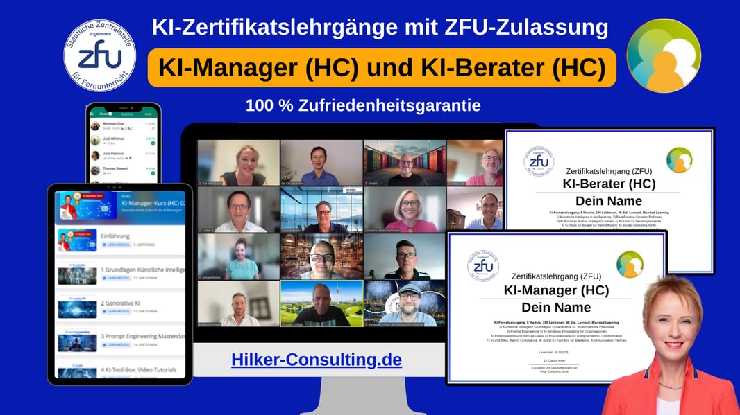 KI-Zertifikatskurs Onlinekurs_Hilker Consulting