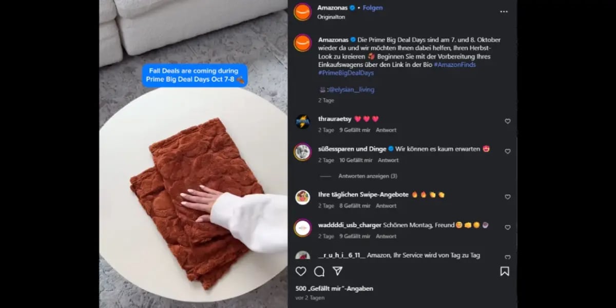 amazon instagram psot